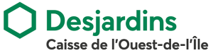 Logo de la caisse-desjardins, fier donateur entreprise de la Maison Caracol