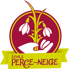 Logo de l'École primaire Perce-neige - Centre de services scolaires Marguerite-Bourgeoys, partenaire communautaire de la Maison Caracol.