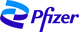 Logo de Pfizer, fier donateur entreprise de la Maison Caracol