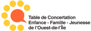 Logo de la Table de concertation enfance famille jeunesse de l'Ouest-de-l'Île, partenaire communautaire de la Maison Caracol.