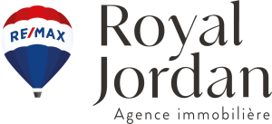 Logo de Royal Jordan Agence immobilière du groupe Remax, fier donateur entreprise de la Maison Caracol